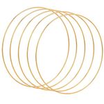 Gaosaili 5 Pack 10 in Metal Hoop Dream Catcher Hoop Wreath Frame Floral Ring for Crafts, Weddings, Christmas, Festival Decoration