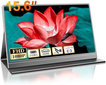 COOLHOOD Monitor Portátil Pantalla Portatil de 15,6 Pulgadas IPS FHD 1080P 100% sRGB Mini HDMI/USB C de Computadora, HDR Monitor con HDMI/USB C para PC, Laptop, Teléfono, Xbox, PS5, Switch