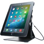 Desktop Anti-Theft Stand – CTA Kiosk Stand with Stylus, Tether, and Aluminum Enclosure for iPad (Gen 2-6), iPad Air (Gen 1 & 2), & iPad Pro 9.7 - Black (PAD-DASB)