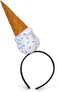 Dress Up America Ice Cream Cone Headband - Ice Cream Party Hat - Costume Party Accessory Headband