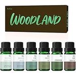 Fragrance Oils, MitFlor Woodland Scented Oil Set, Woody Forest Aromas, Essential Oils for Diffuser, Soap & Candle Making Scents, Aromatherapy Oil Gift Set, Pine Forest, Cedarwood, Frosted Fir and More