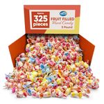 Arcor Fruit Filled Candy - Hard Bulk Candy - 5 Pounds Approx 325 - Candy Variety Pack with Fruit Filled Candy - Hard Candy Soft Center Delights