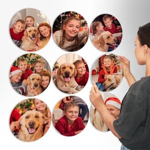 ArtPix 3D Personalized Glass Photo Frame – Magnetic Peel & Stick, No Damage to Wall – Easy to Attach & Remove – Customized Gift – Custom Picture Wall Art Mix Tiles, Photo Print Gift