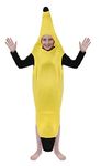 HENBRANDT Children’s Banana Costume for Kids Fancy Dress Outfit Fruit Costumes Banana Suit Size Medium Ages 7-9 Funny Halloween Fancy Dress for Boys and Girls