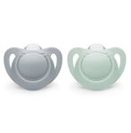 NUK | Orthodontic Pacifiers | Light Blue-Blue| 6-18 Months | Best Pacifier for Breastfed Babies | BPA Free | Shaped to Soothe Just Like Mom | 2-Pack (Blue)