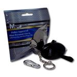 Minder® 140db Police Approved Mini Minder Loud Personal Staff Panic Rape Attack Safety Security Alarm Keyring with Torch - Secured by Design Approved (Police Preferred Specification) (Black)