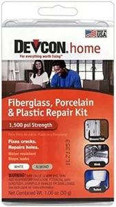 Devcon Epoxy Bathtub Repair Kit (Almond & White) 2 PACK