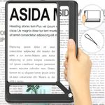 Tobegiga 6X Full Page Magnifying Glass for Reading, Lightweight Rectangular Magnifier Provides Large Book Page Viewing Area, Upgraded Handheld Magnifier for Reading Small Prints for Seniors Low Vision