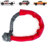 Yankum 7/16" Soft Shackle with Chafe Sleeve (Red Chafe Sleeve), Soft Shackles for Recovery Made in The USA, Soft Shackle Recovery kit,Rope Shackle, Soft Shackle Recovery kit