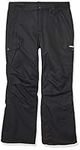 Arctix Kids Snow Sports Cargo Snow Pants with Articulated Knees, Black, Large Regular