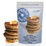 Superior Bakes Keto Pancake Mix. Gluten Free No Sugar Added. Only 5g Net Carb Per Serving.