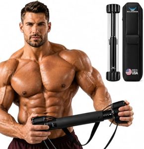 Bullworker X5 Pro 28" - Isometric Exercise Equipment, Strength Training Portable at Home Gym Equipment for Back, Shoulder, Biceps, Triceps, Abs, Chest and Arms, Home Workout Exerciser for Men & Women