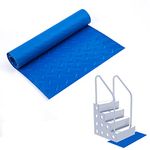 KINBOM 35x9 inch Pool Ladder Pad, Swimming Pool Ladder Mat Protective Pool Ladder Mat Anti-Skidding Pool Supply Step Pad for Pool (Blue)