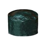 Fire Pit Cover Round Waterproof Fabric Outdoor Firepit Cover Heavy Duty UV Resistant with Drawstring (84 x 50 x 0.5 CM)