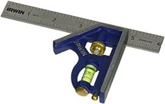 IRWIN Tools Combination Square, Metal-Body, 6-Inch (1794468) , Blue