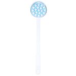 Back Body Lotion Applicator, Long Handled Back Massager Bath Brush Handheld Easy Reach Roll On Dispenser Massaging Tool for Sunscreen Cream Shower Gel on Back Legs Feet Blue