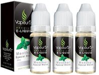 3 x Menthol Special Blend - Vapouriz Premium E Liquid - 10ml - Nicotine Free Flavours