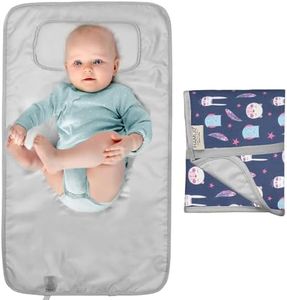 HAMUR HOME Portable Baby Changing Pad – Waterproof, Foldable & Lightweight Travel Mat – Soft & Machine Washable Diaper Changer – Compact & Durable (Purple)