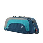 Harissons Jake 31L Water Resistant Duffel Gym Bag for Men & Women | Convertible Travel & Sports Backpack with Shoe Compartment & Easy Front Pocket Access (Navy & Turquoise)