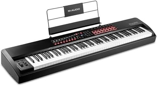 M-AUDIO Hammer 88 Pro 88 Key USB MIDI Keyboard Piano Controller with Weighted Hammer Action Keys, Beat Pads, and Native Instruments Sound Package (NKS Integration)