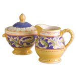 Pfaltzgraff Villa Della Luna Covered Sugar Bowl and Creamer