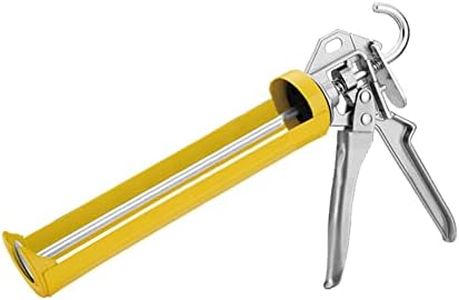 Caulking Gun, Heavy Duty Sealant Gun Caulk Gun for Applying Sealants and Caulk (Yellow)