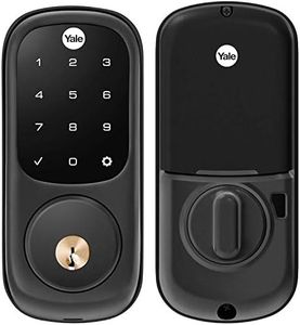 Yale Assure Lock with Z-Wave, Black Suede Smart Touchscreen Deadbolt Works with Ring Alarm, Samsung SmartThings, Wink (Hub Required, Sold Separately), YRD226-ZW2-BSP