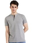 Amazon Brand - Symbol Men's Solid Regular Fit Polo Shirt (AW19MCPO_Mid Grey Melange S)