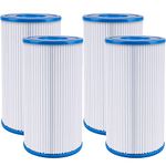 Type A or C Pool Filter Cartridge, Pool Filter Replacement Type A or C (29000E/59900E) for Intex, Bestway, Summer Waves Above Ground Pools, Reusable & Washable Pool Filters - 4 Pack