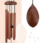 ASTARIN Wind Chimes for Outside Deep Tone,36 Inch Windchime Outdoors，Chimes for Outdoors,Sympathy Wind Chimes Memorial for Mom Dad，Red Copper