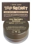 I DEW CARE Dry Shampoo Powder Refill - Tap Secret Dark Brown | With Black Ginseng, Non-aerosol, Benzene-free, Mattifying, Travel Size Dry Shampoo, Unisex, Root Touch Up, Texture Powder, 0.24 oz.