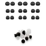 Earbuds Ear Tips Replacement 3 Sets (9 Pairs), Soft Silicone Multi Sizes Pack, Small Medium Large S/M/L, Fit for in-Ear Headphone Earphone Headset (Black 3 Sets)