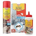 Zero In COM014 -Ant Killer Kit, Gel Bait Pack, Spray and Powder, 22x12x8 cm