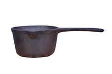 Rock Tawa Sauce/Soup Pan, 15cm/6inch Pre Seasoned Cast Iron Skillet