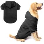 BINGPET Basic Dog Hoodie - Pet Sweatshirt Dog Hoody Hooded Pullover Jumpers Outfits for Small Medium Large Dogs