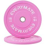 EVERYMATE 15LB Olympic Bumper Plate