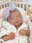 Abenduot 18inch Pascale Girl Full Body Silicone Baby Dolls Can Open Mouth Real Life Anatomically Correct Newborn Girl Dolls
