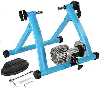 Indoor Fluid Bike Trainer-Bike Exercise Trainer Stand with Noise Reduction, Stationary Bike Resistance Trainer for 26"-28" or 700c Road & Mountain Bikes