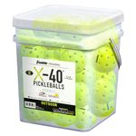 Franklin Sports X-40 Yellow Outdoor Pickleballs - USAPA Regulation Size - 36 Pack Bulk Set