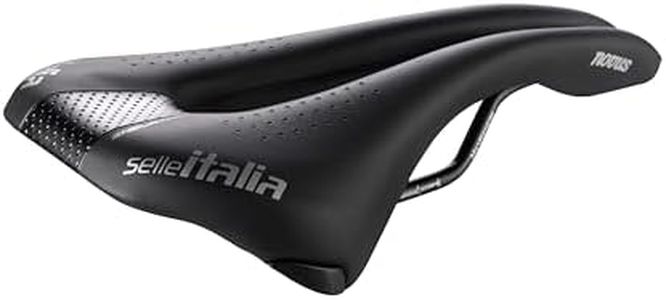 Selle Italia Novus Superflow Endurance TM Road Bike Saddle - Comfortable Men and Women MTB and Road Bicycle Seat - 282 x 149mm, Men, 310g, Black