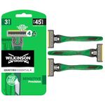 WILKINSON SWORD - Quattro essential 3 x Disposable Razors