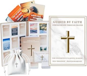 Self Imagined Prayer Board Kit - Gratitude Journal for Daily Devotional - Prayer Journal for Women and Men - Read Me When Bible Verses - Scripture Cards - Faith Bracelet - Bible Study Christian Gifts