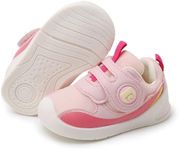 RVROVIC Baby Boys Girls Shoes Soft Toddler Sneakers Infant Breathable Mesh Trainers First Walking Shoes(3 UK,1-Pink)