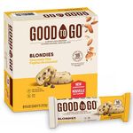 GOOD TO GO Chocolate Chip Blondies, 6 Pouches – High Fibre, Almond Flour, Non-GMO Snacks To Go