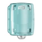 Tork Maxi Centerfeed Roll Dispenser Aqua/White W2, High Capacity, Performance Range, 653020