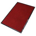 fani Heavy Duty Large Outdoor Indoor Entrance Doormat Red Waterproof Low Profile Entrance Rug Front Door Mat Patio Anti-Skid Rubber Back, 80x120cm (Red)