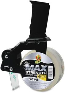 Duck Foam Handle Tape Gun with MAX Strength Packing Tape, 1.88" x 54.6 yd, 284984