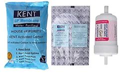 Kent Original 1 UF Membrane, 1 Activated Carbon Pack, 1 Sediment Filter for Kent Gold/Kent Gold+/Kent Optima Gravity Filters Spare Kit