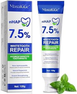 Dentifrice à l'Hydroxyapatite Sans Fluor 120g - 7,5% Hydroxyapatite pour Protection de l'Émail & Reminéralisation, Soins Dentaires Professionnels, Goût Menthe Douce