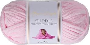 Utopia Crafts Cuddle Super Chunky Chenille Soft Yarn for Knitting and Crochet, 100g - 60m (Baby Pink)